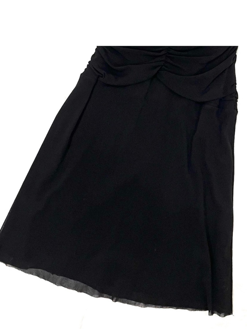 Weston Wear BodyCon Little Black Dress with Ruched Front, Size Medium - Picture 4 of 6